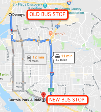 New Vallejo Bus Stop